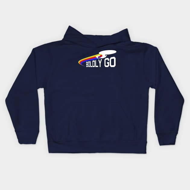 Boldly Go Kids Hoodie by PopCultureShirts